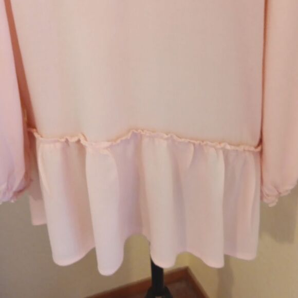 Suzanne Betro Pink Lace Blouse. Soft Girl - Picture 7 of 10